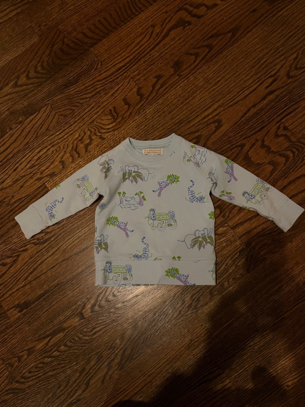The Beaufort Bonnet Company Light Blue Infant Top with Pastel Print